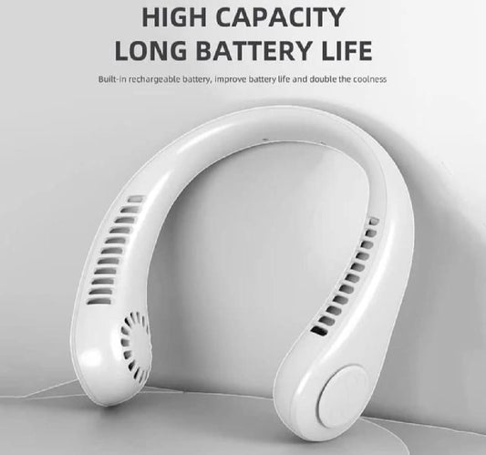 Rechargeable Bladeless Neck Fan - 1 Pic Lightweight and Portable Cooling Slution
