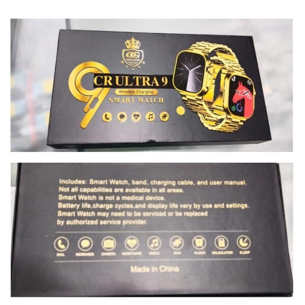 Cr Ultra 09 Smart Watch  For Men And Women