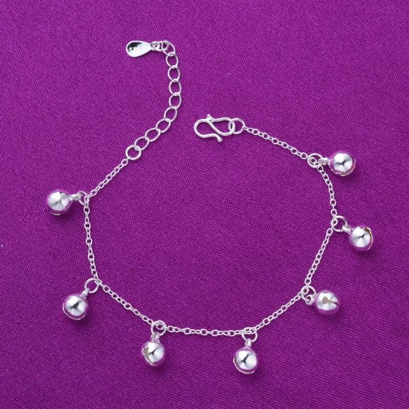 Stunning Silver Plated Anklet Pair - 2 Pcs Adjustable Design